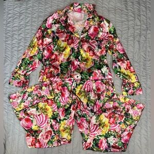 Victoria's Secret Mary Katrantzou satin pajama set large